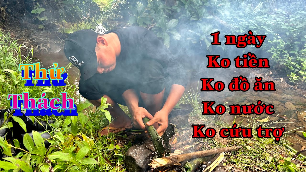 Thử Thách 1 Ngày Sinh Tồn Cùng 1 Chiếc Cần Câu !