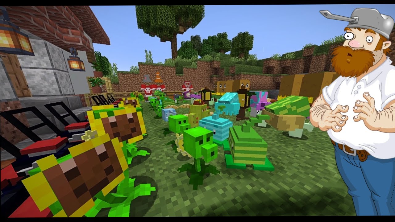 MINECRAFT MOD PLANTAS VS ZOMBIES 1.16.5 Y 1.18.2