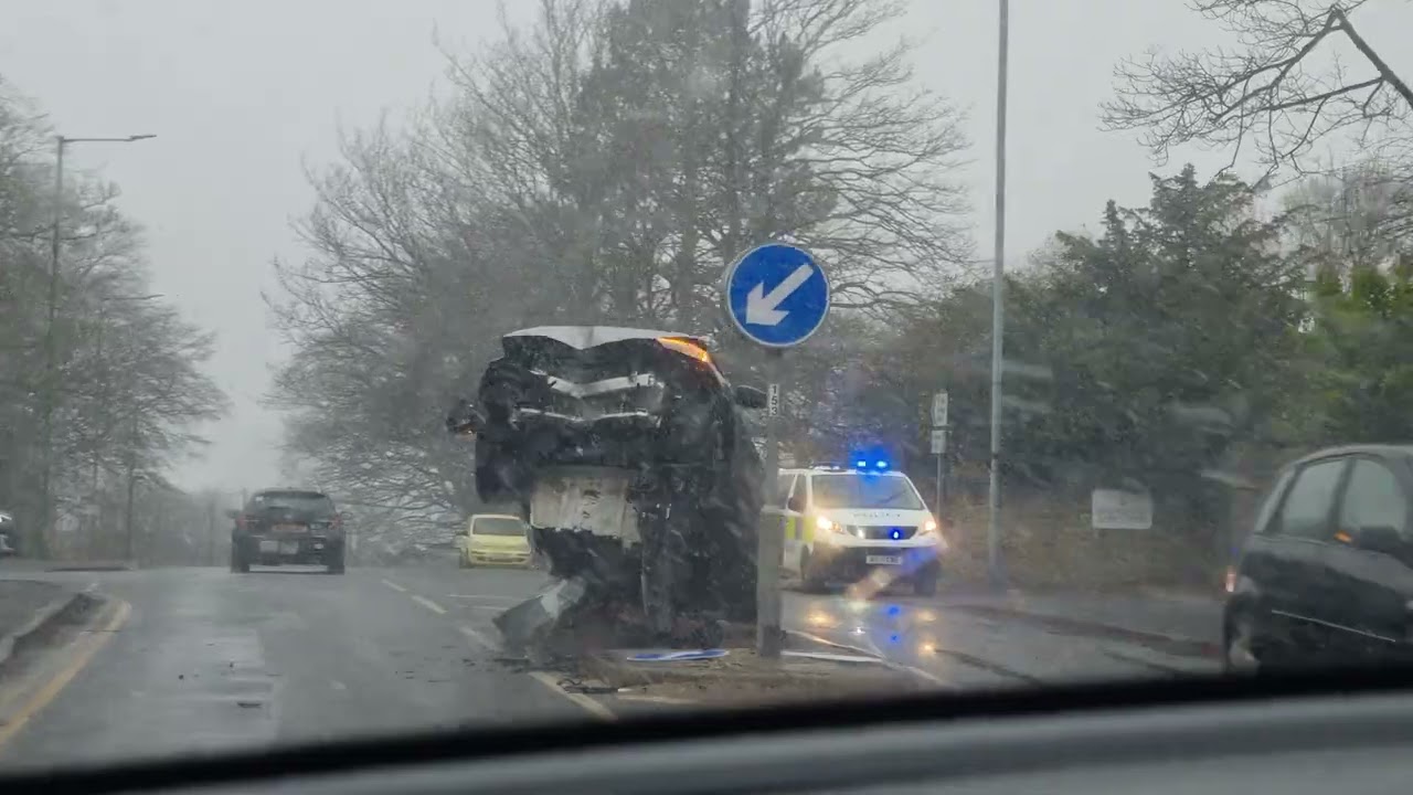 Vertical Parking on the middle of the road Consett, United Kingdom