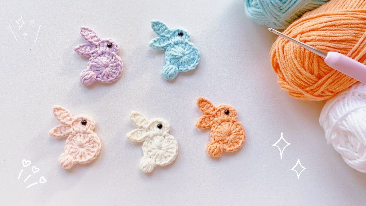 How to Crochet the Super Easy Rabbit | Easy Crochet Tutorial | Can be made to be Hairclip or Brooch