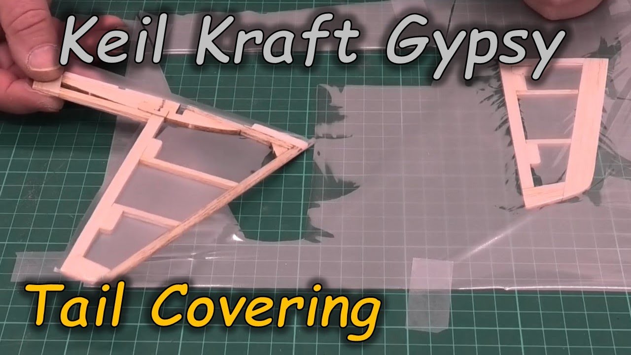 Keil Kraft Gypsy Build Series - Pt 12: Covering the Tail Assembly - 1949 Design by Bill Dean
