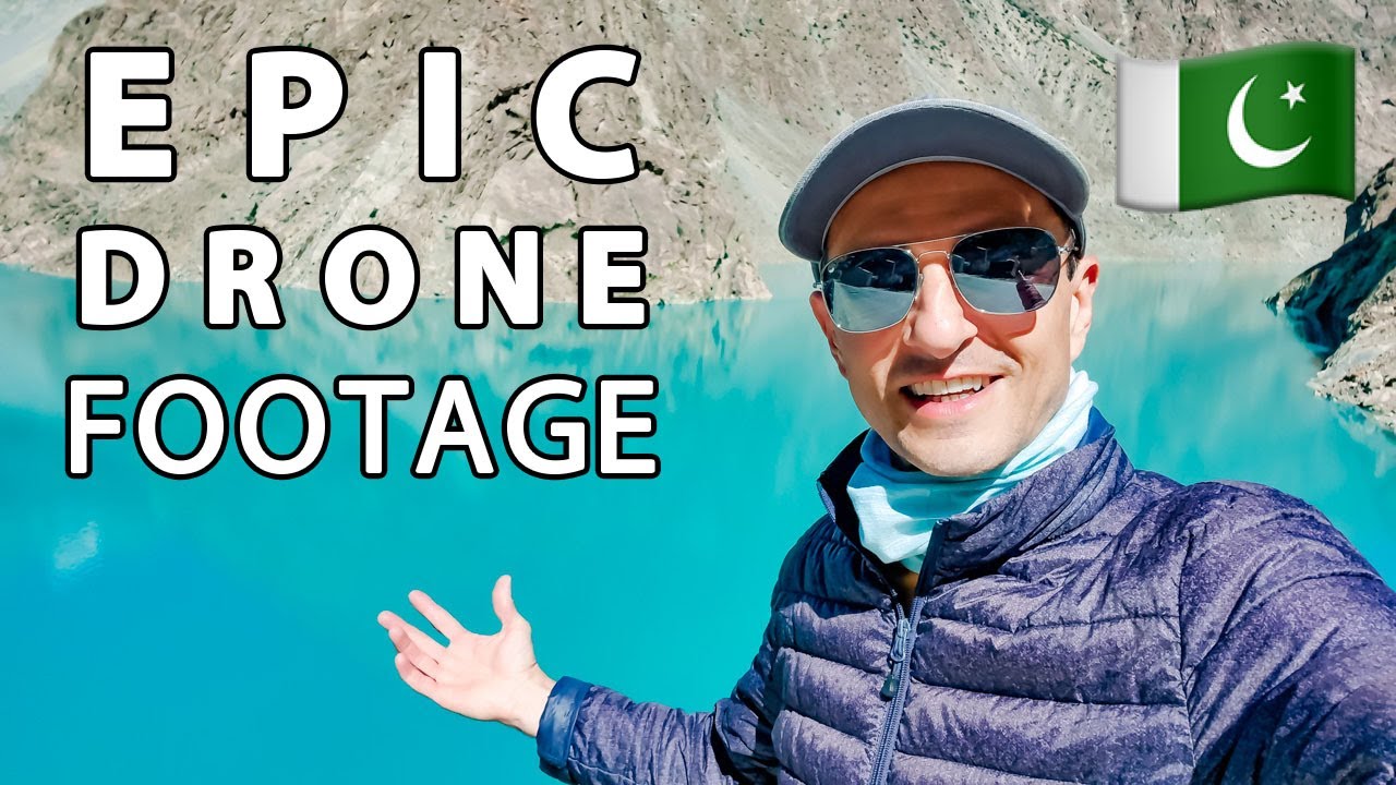 Attabad BLUE LAKE and HUNZA MOUNTAINS. My BEST drone video - Foreigner in Pakistan Travel Vlog