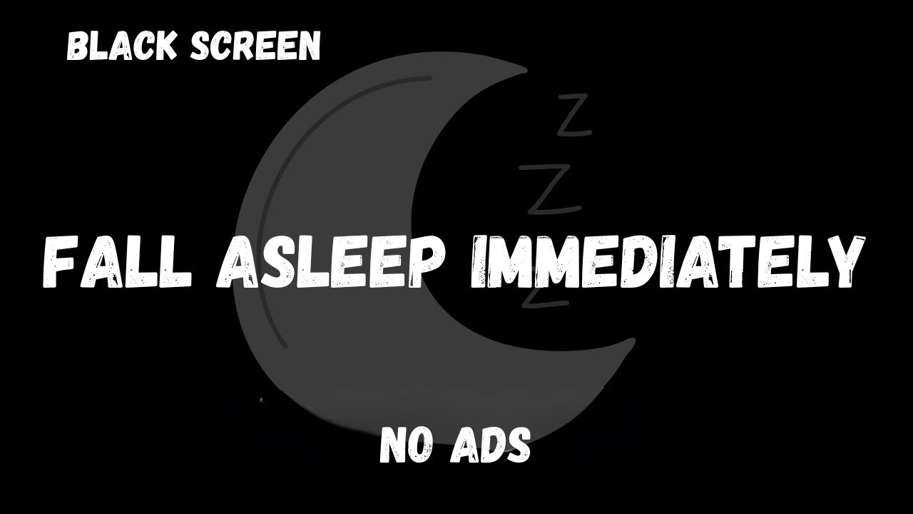 SLEEP IN 2 MINUTES! 😴 Black Screen + Relaxing Sounds for Deep Sleep