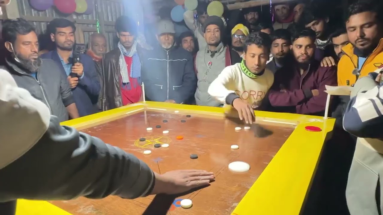 চুয়াডাঙ্গা  বনাম টাঙ্গাইল ফ্রিজ টু মনিটর ক্যারাম টুর্নামেন্টের ৬ষ্ঠ ম্যাচের ১ম গেম ।