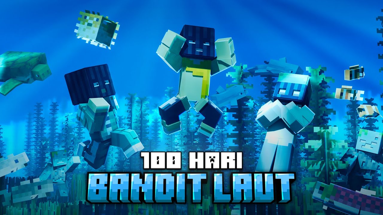 100 Hari Minecraft Bandit Laut ( ft @Fimauu @Pabiyan )