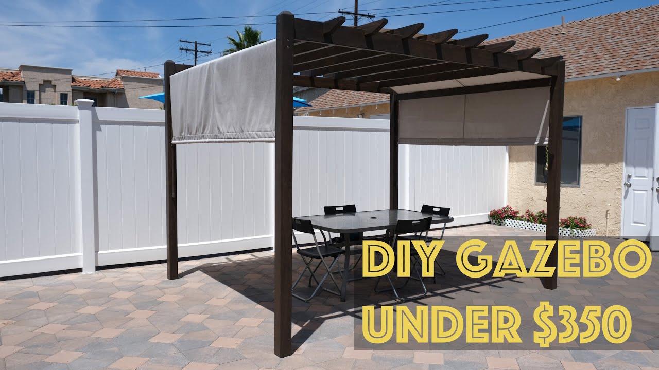 DIY Pergola under $350. Easy and affordable!