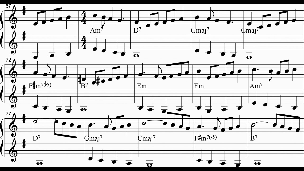 Autumn leaves - 2 violins duet FREE sheet music