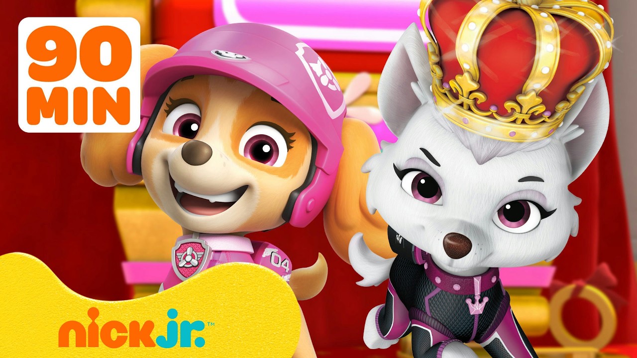 Paw Patrol | 90 minutos de Sweetie como princesa 👸 con Skye  | Nick Jr. en Espa&ntilde;ol