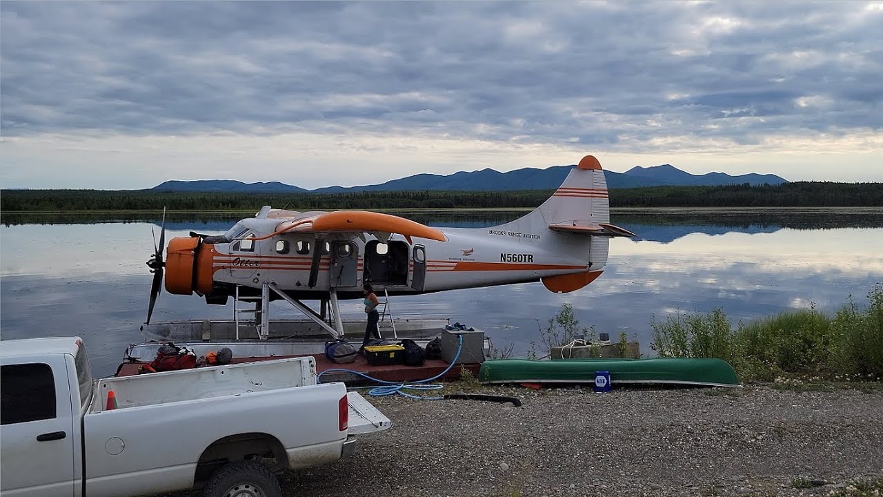 Bettles to Walker Lake flight de Havilland Canada DHC-3 Otter 4K
