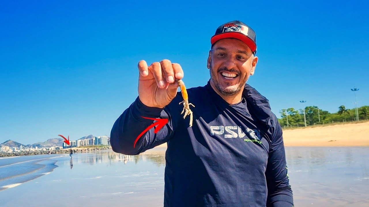 OLHA A CATA DE CORRUPTO QUE FIZ PARA PESCA DE PRAIA | Pesquei e Preparei