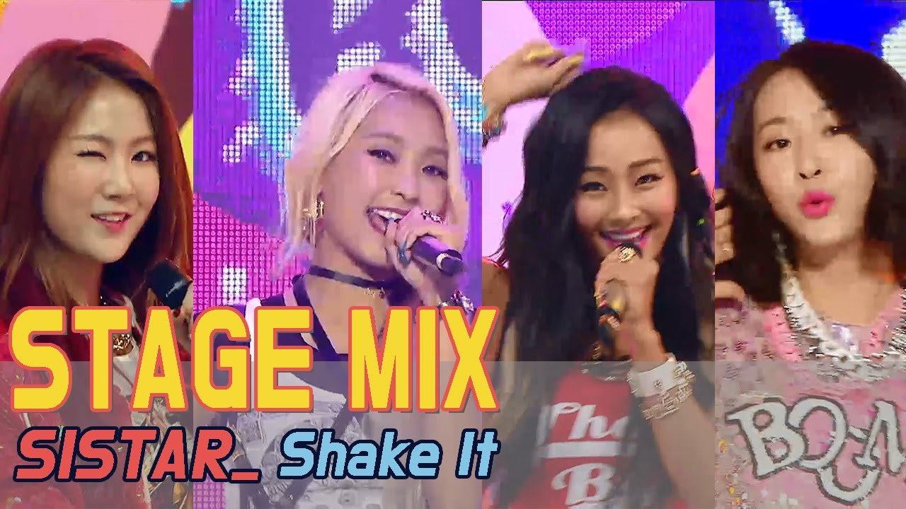 [60FPS] SISTAR - Shake It 교차편집(Stage Mix) @Show Music Core