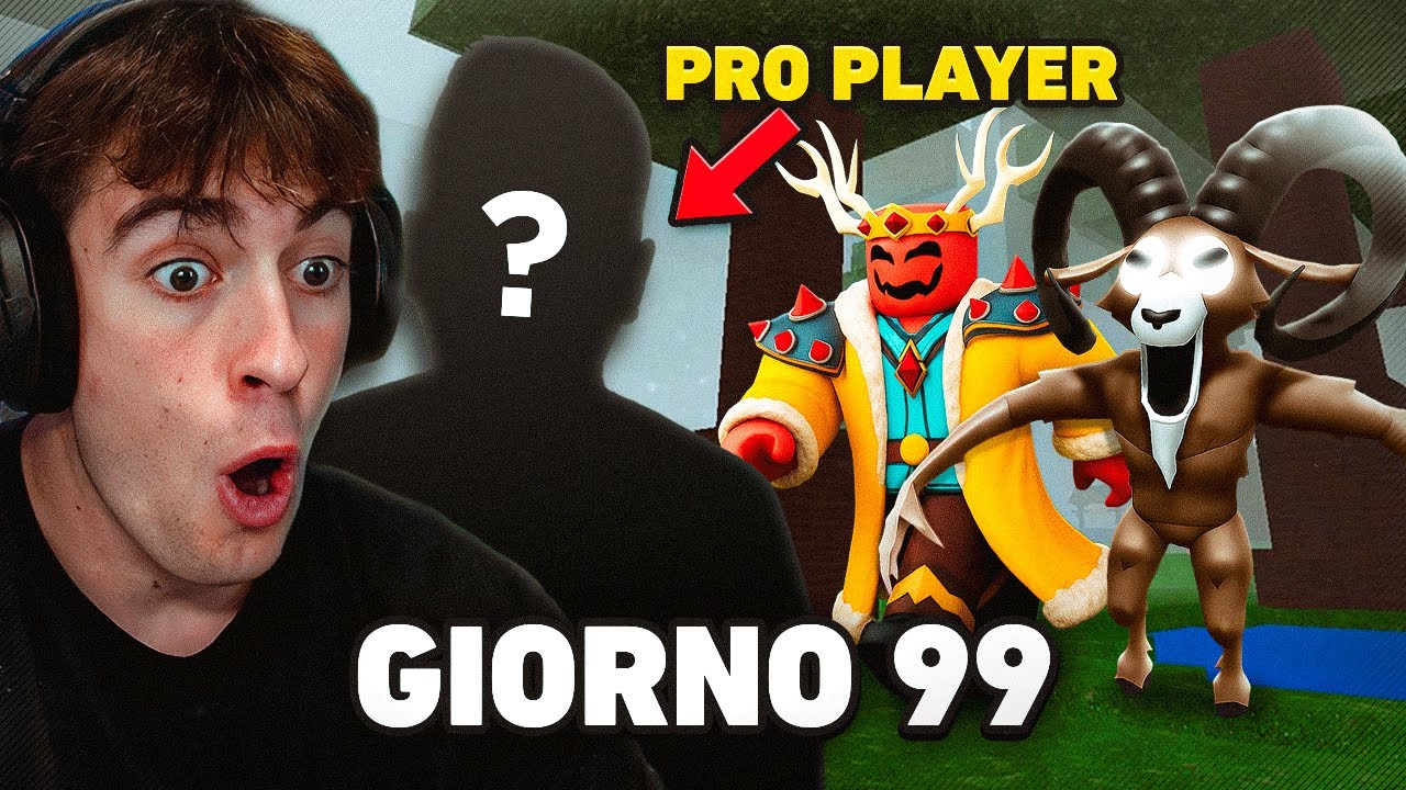 UN PRO PLAYER mi fa VINCERE l'AGGIORNAMENTO di 99 NOTTI nella FORESTA di ROBLOX!!