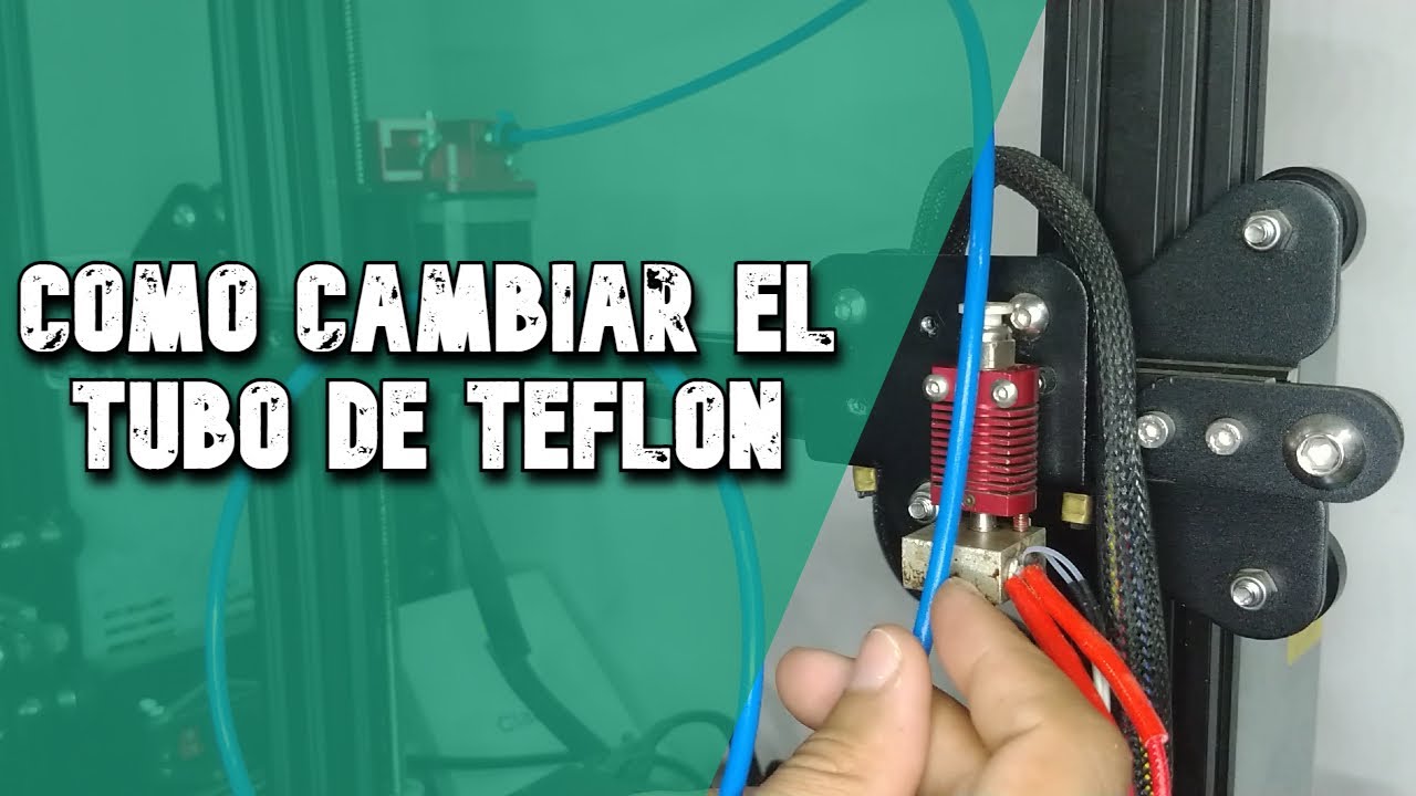 ⚠EVITA ATASCOS⚠ 🔧Cambiando tu tubo de teflón COMO CAMBIAR EL TUBO DE TEFLON ENDER 3 PRO 🔧
