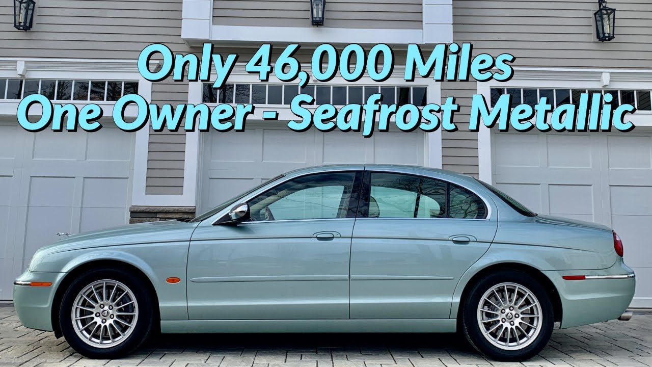 (RARE SEAFROST METALLIC - ONLY 46k MILES) 2007 Jaguar S-Type Walk-around Review at Louis Frank M/C