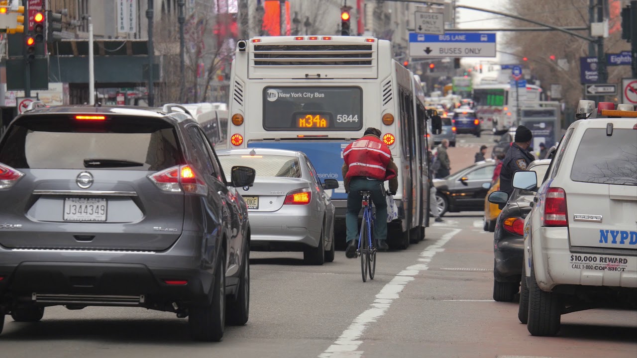 NYC Traffic Daytime - Free (for commercial use) Footage - 4K