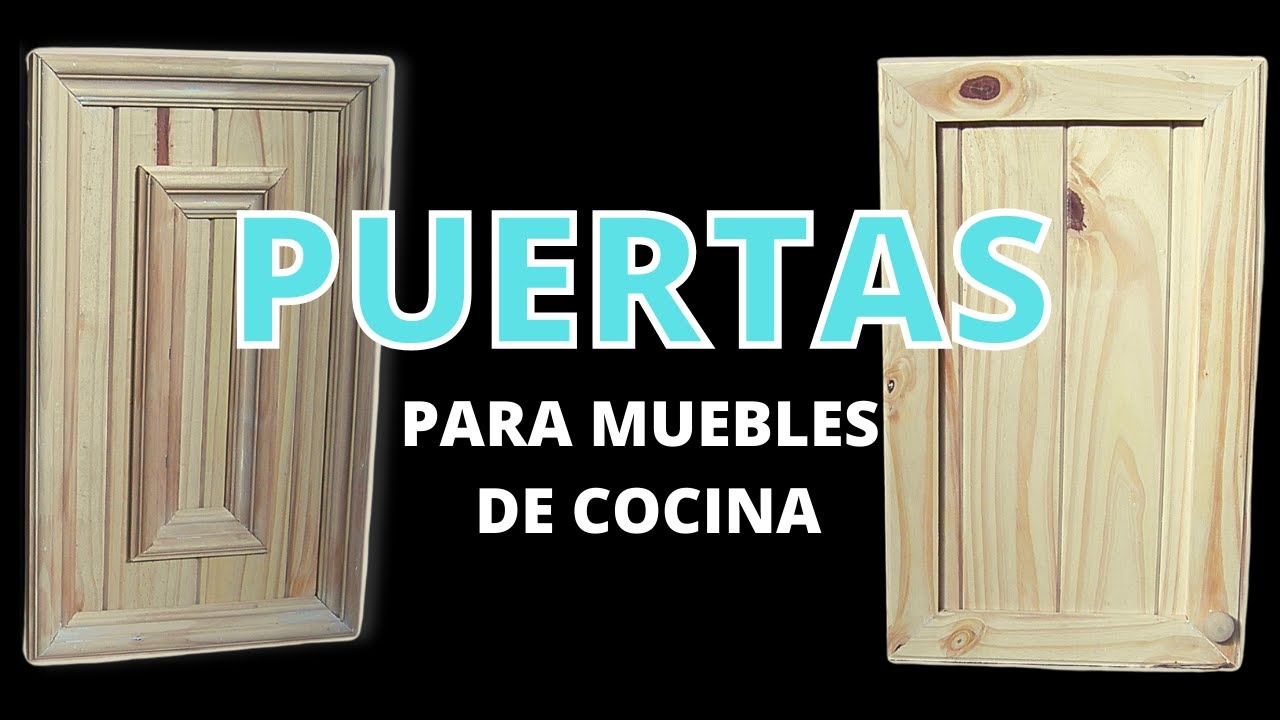 2 Formas Fáciles de Hacer Puertas de Mueble de Cocina con Machimbre | Carpintería