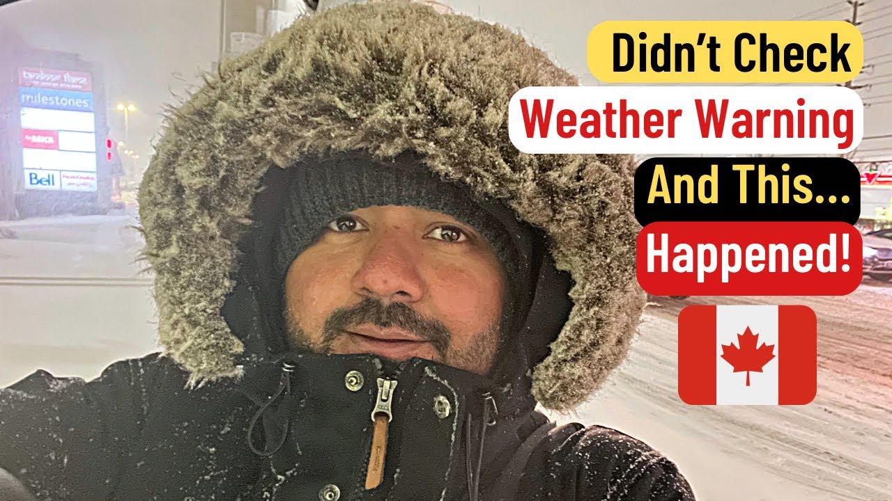 Stuck in Canadian Winter Storm | Real Struggle of New Immigrants in Canada
