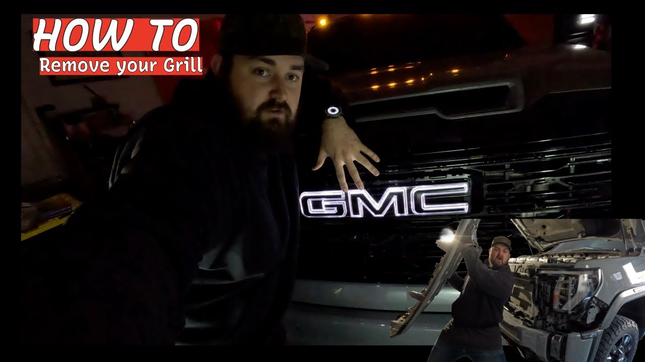 24+ GMC Sierra Grill Removal: How To With Install Illuminated Emblem