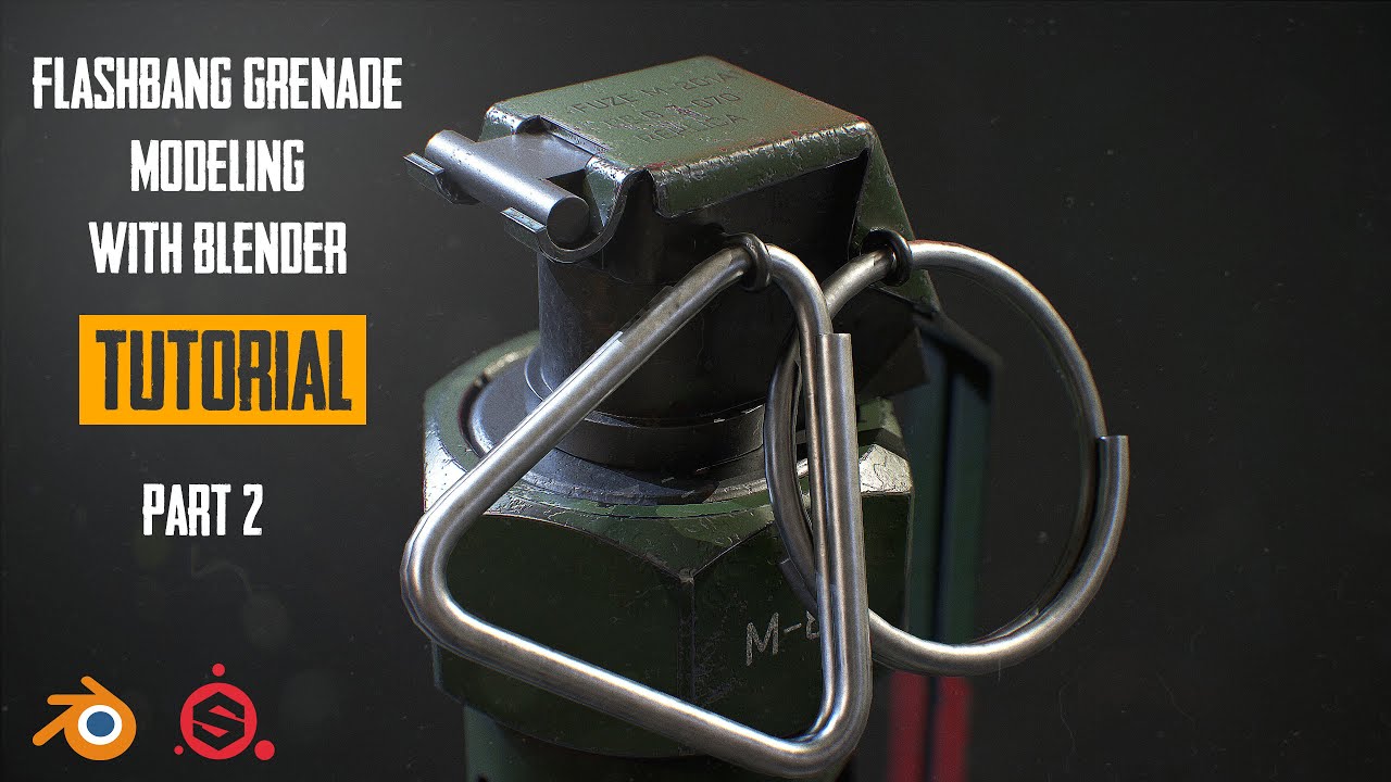 Flash Grenade Modeling With Blender Part 2