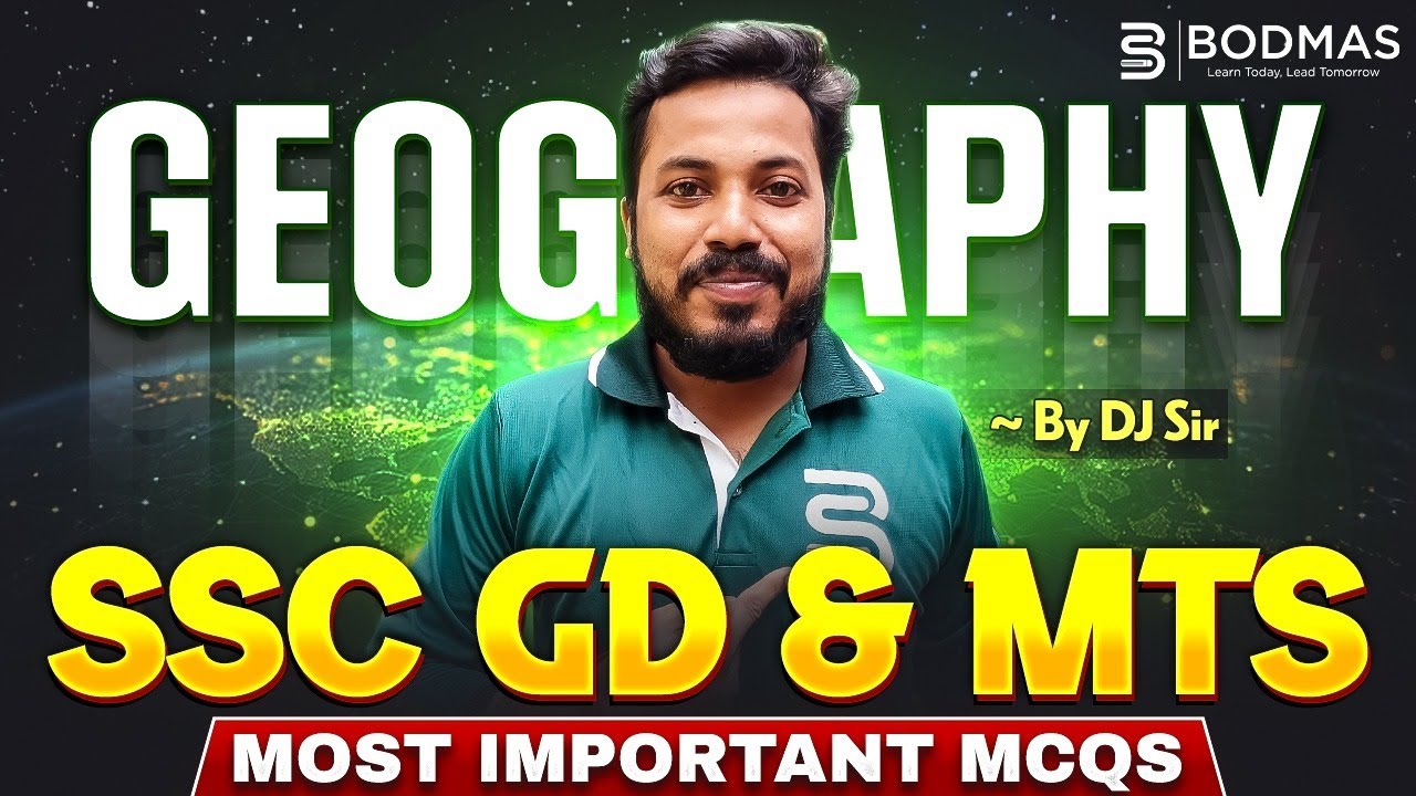 Geography Most Important MCQs for SSC GD & MTS | High Scoring Questions | SSC GD & MTS 2026