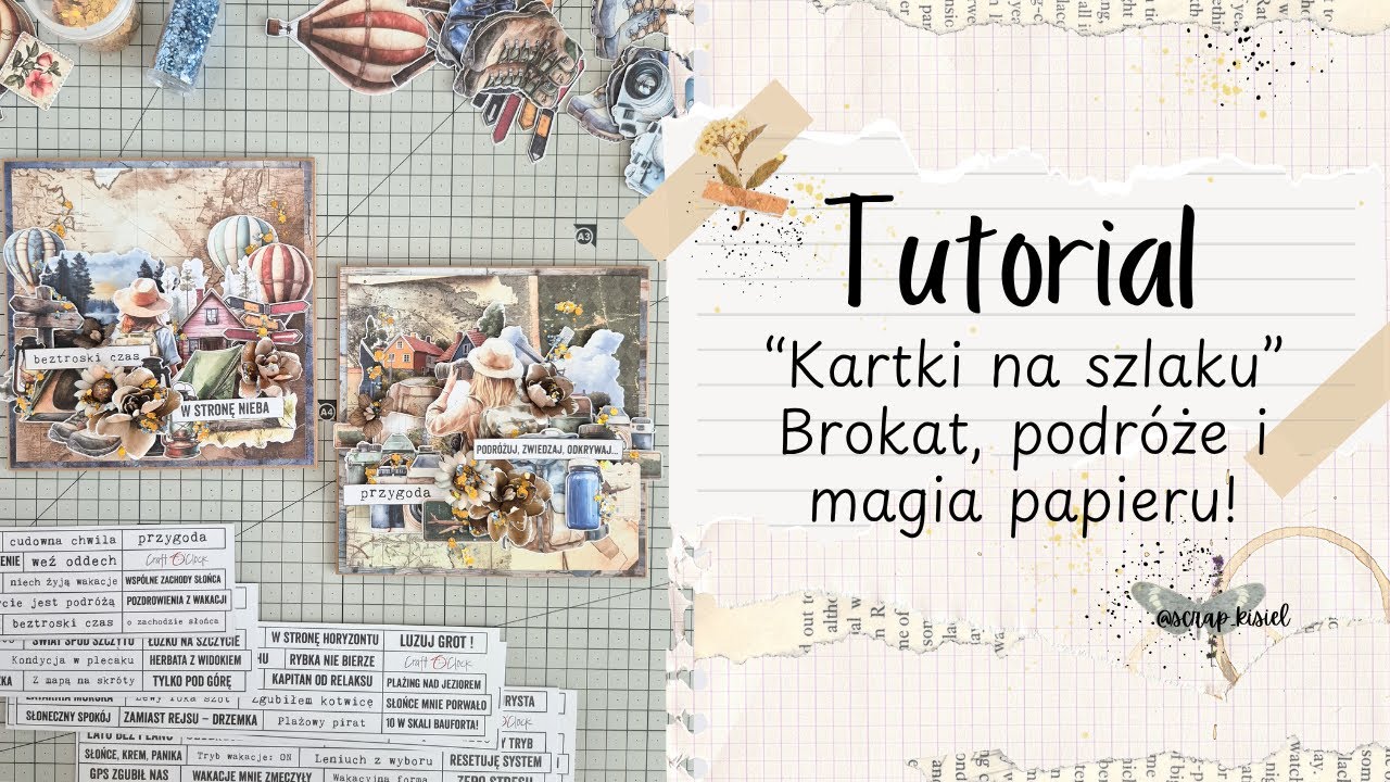 Tutorial, kartki urodzinowe w podróżniczym klimacie | Pomysły z kolekcji Summer Adventures COC