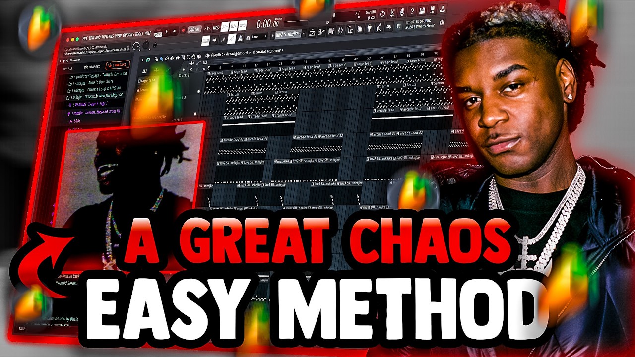 How to EASILY make A GREAT CHAOS TYPE BEAT for KEN CARSON with THIS METHOD | FL studio 2024 tutorial
