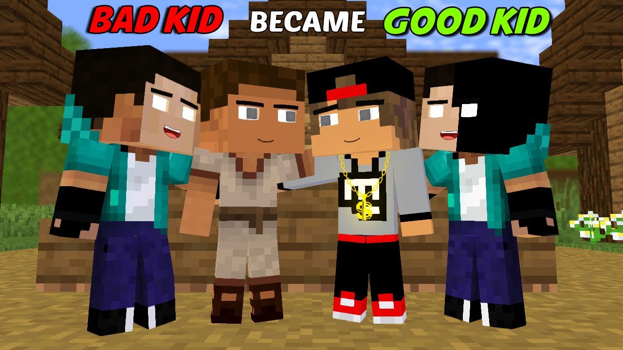 BAD KID BECAME GOOD KID (WITH THE HELP OF XDJAMES AND MONSHIIEE) MINECRAFT ANIMATION MONSTER SCHOOL