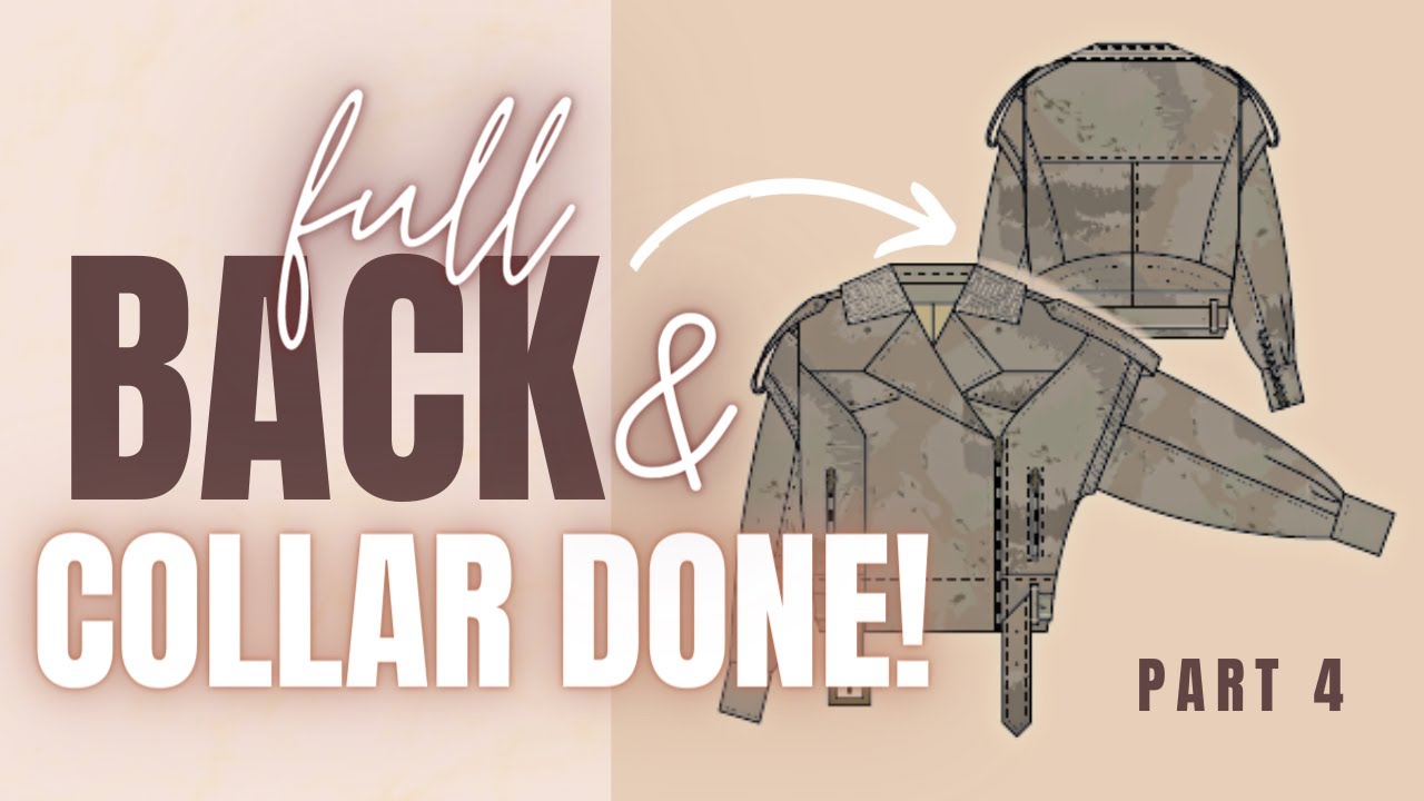 LEATHER JACKET DIY (Part 4): FULL BACK and COLLAR DONE!  - THISISKACHI DIY