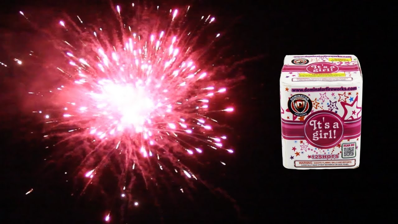 It's A Girl -  Pink Gender Reveal Firework