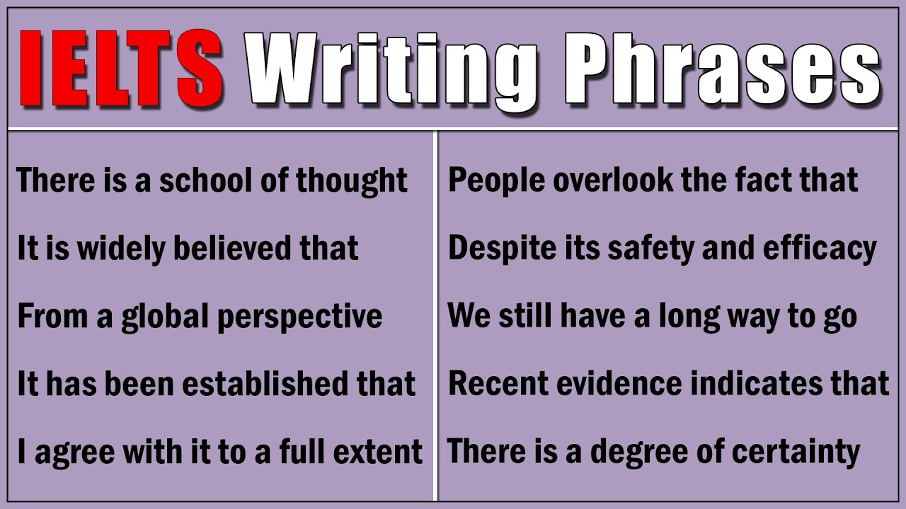 30 MUST-KNOW IELTS Task-2 Writing Phrases
