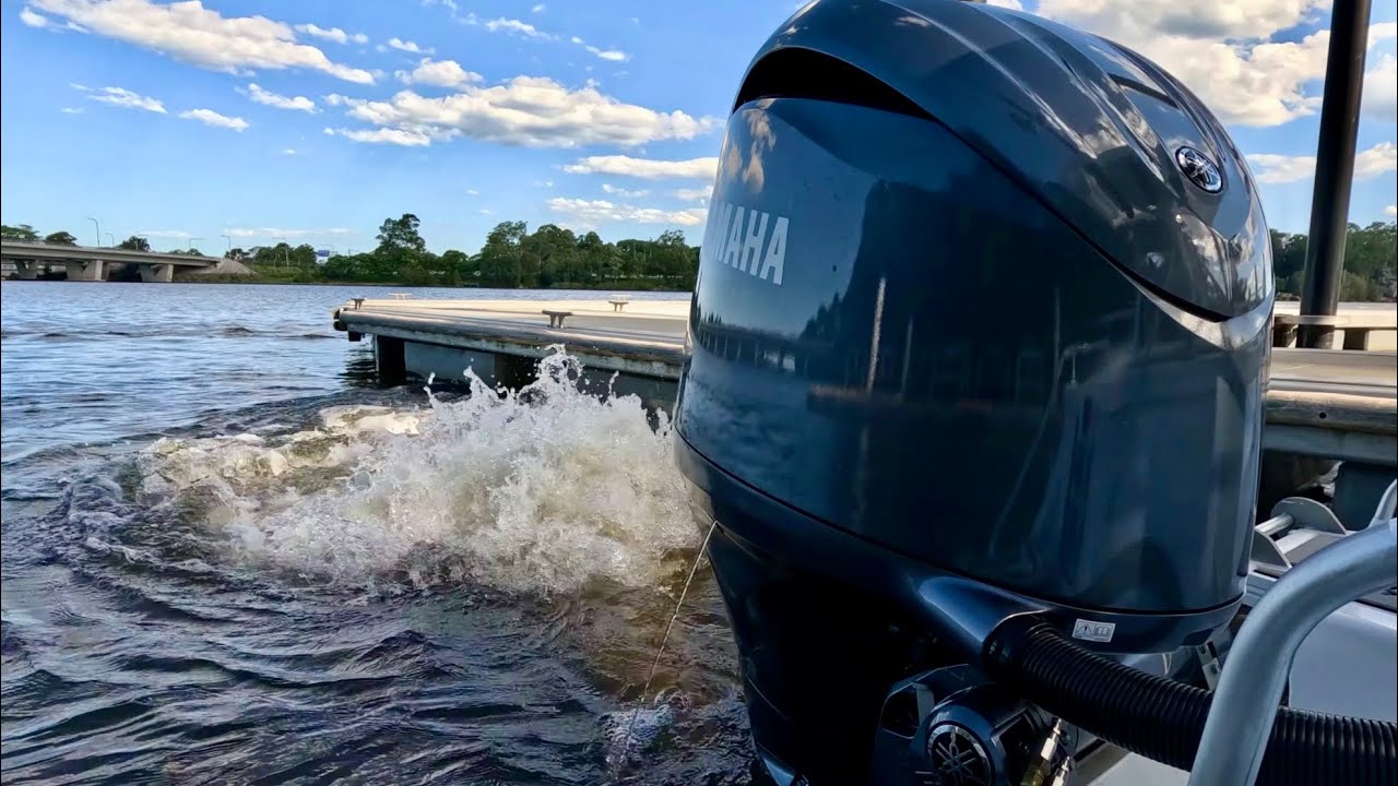  Yamaha 150 hp TOP SPEED running in the outboard!￼
