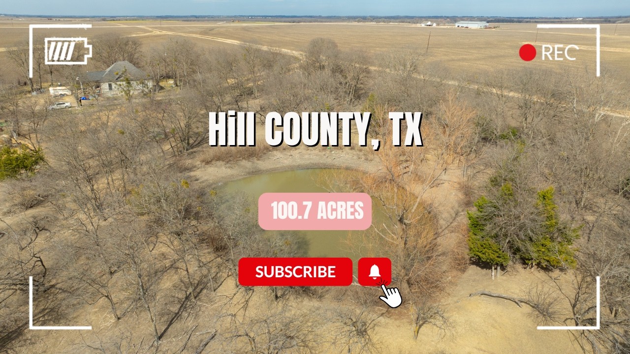 Texas 100.7 Acres | Hill County Farm & Pasture with House and Pond - Overview
