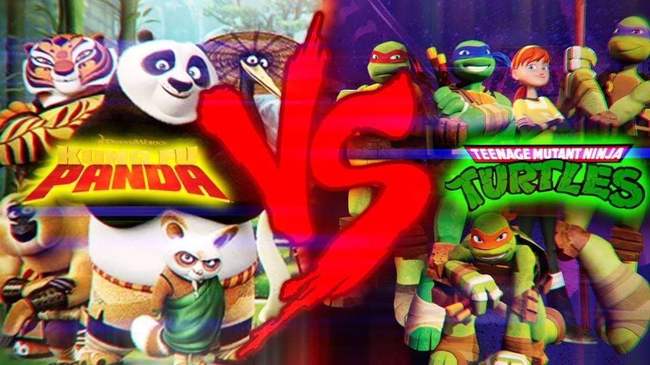 Kung Fu Panda VS. Tartarugas Ninjas (Nickelodeon) | RAP BATTLE (Ft. Ezpectro, David B., Micael MRH.)