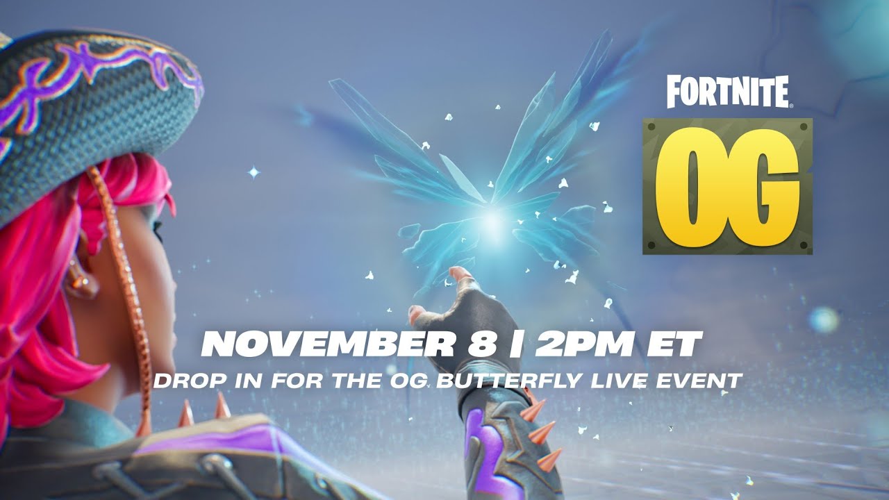 The butterfly event in OG fortnite 