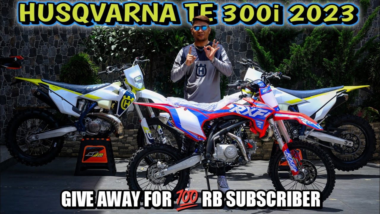 REVIEW HUSQVARNA TE 300i 2023 + GIVE AWAY FOR 💯 RB SUBSCRIBER