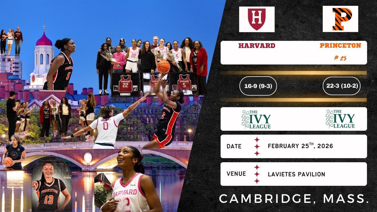 Harvard vs No. 25 Princeton | Ivy League | 2.28.26