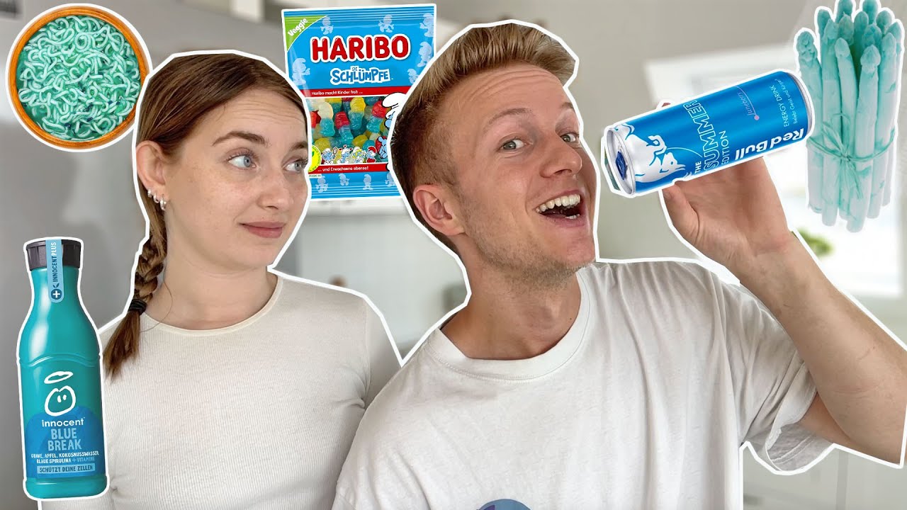Wir essen 24h nur BLAU🫐