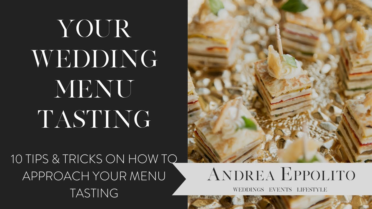 How to Prepare for Your Wedding Menu Tasting