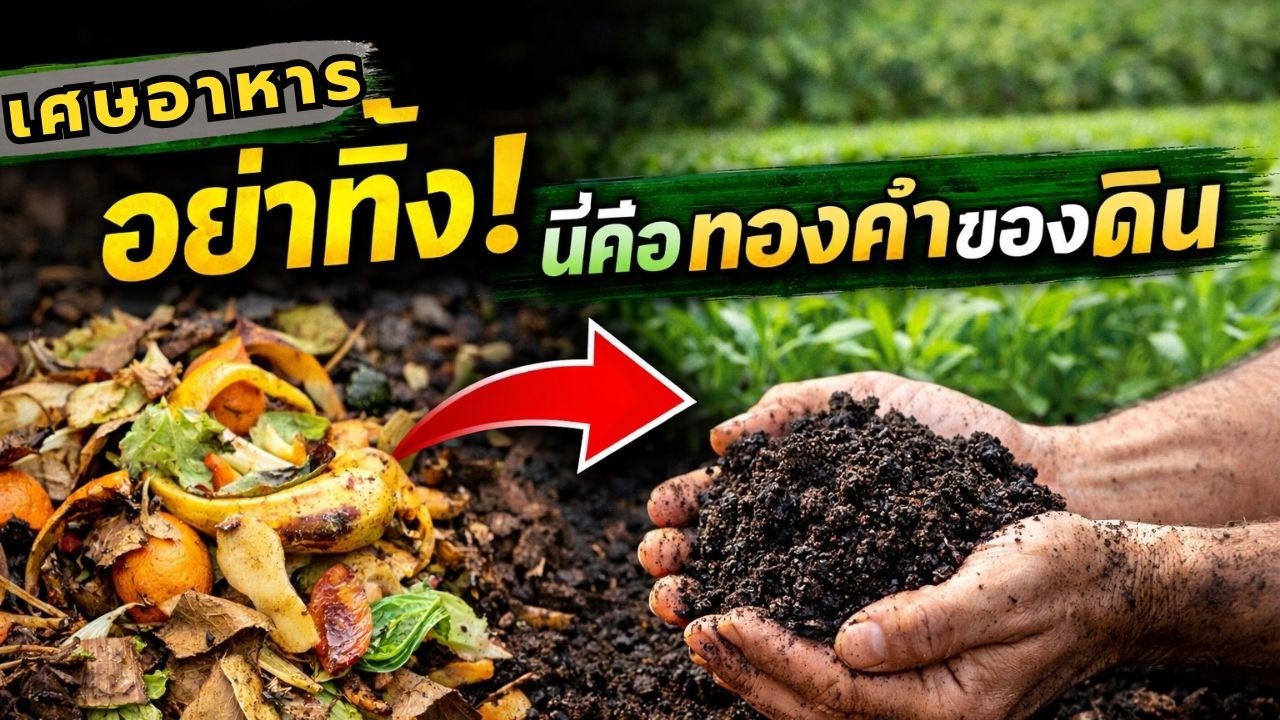 หมักเศษอาหารไว้ พืชงาม ดินฟื้น ผลผลิตเพิ่ม