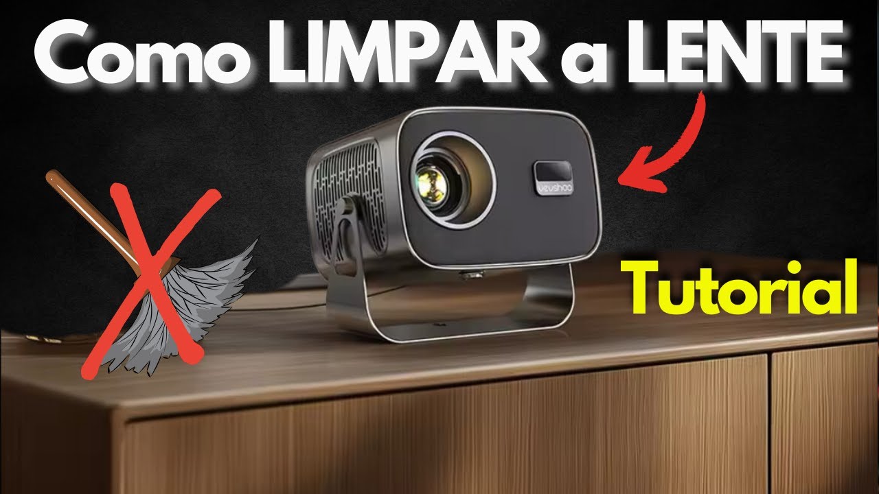 Como LIMPAR CORRETAMENTE A LENTE do PROJETOR VEVSHAO A12! TUTORIAL completo