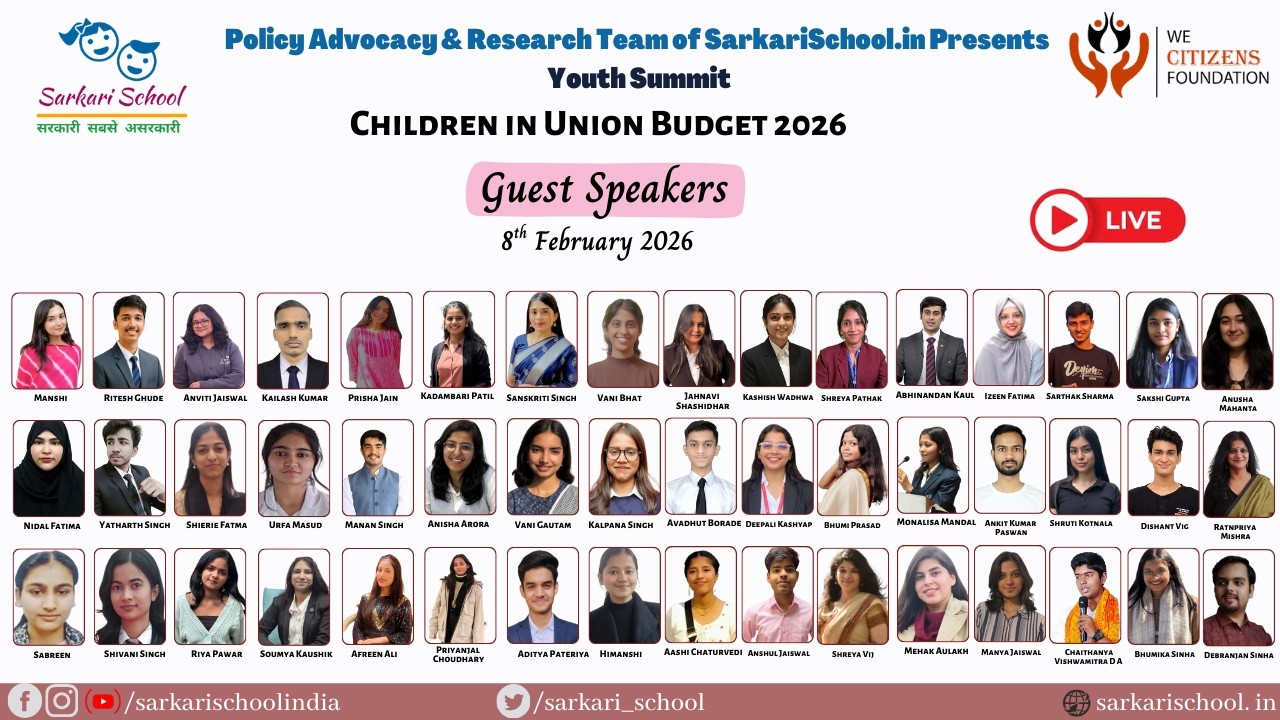 Youth Summit on Children in Budget 2026