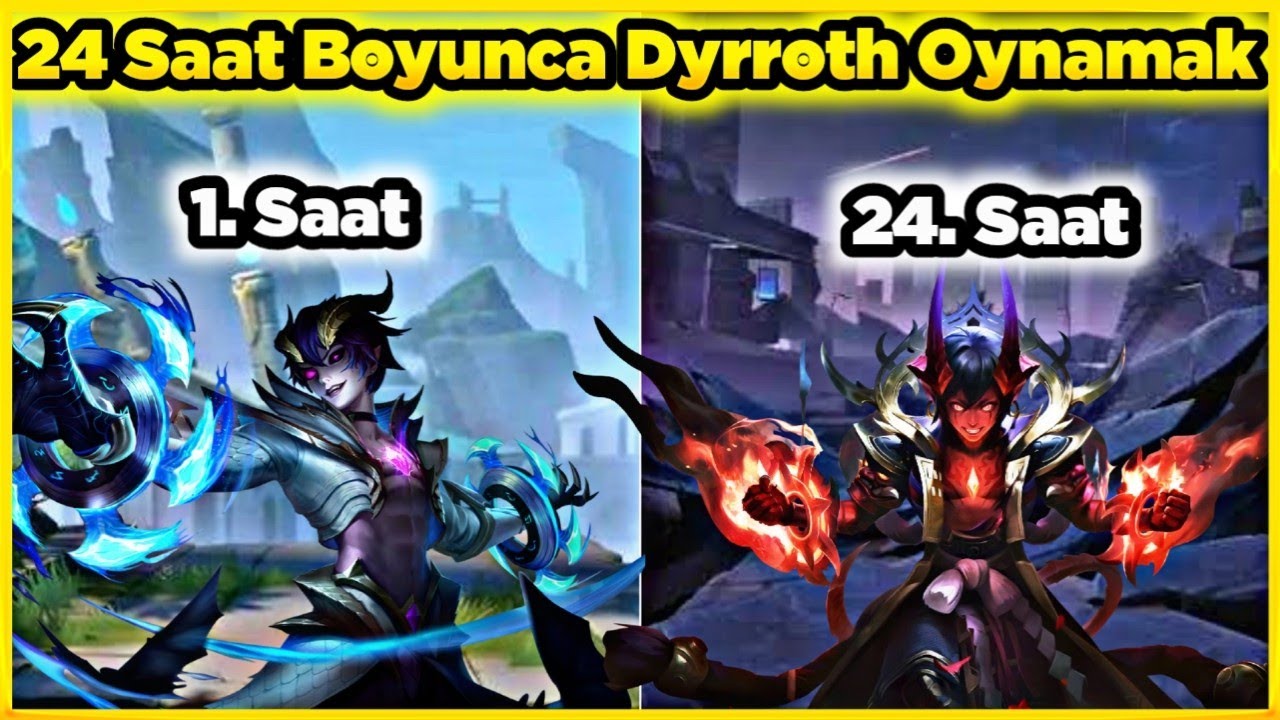 24 Saat Boyunca Dyrroth Oynamak Mobile Legends