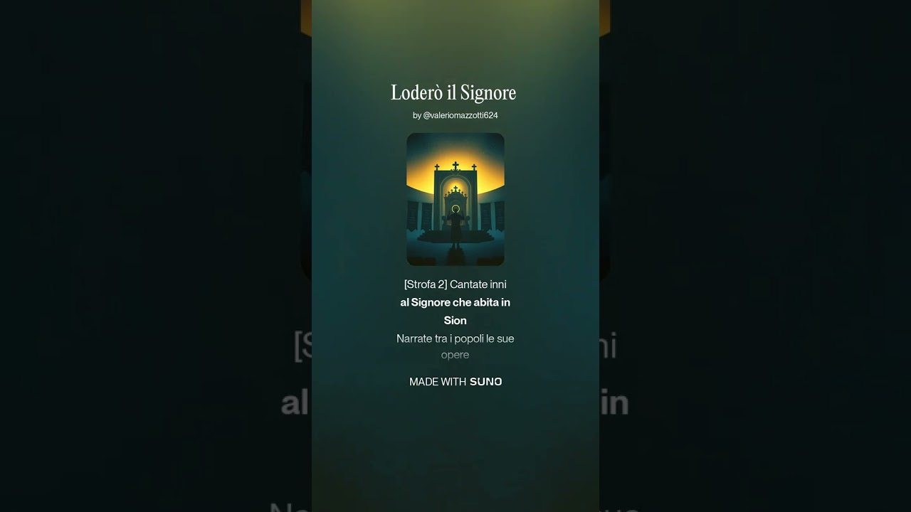 Loderò il Signore 