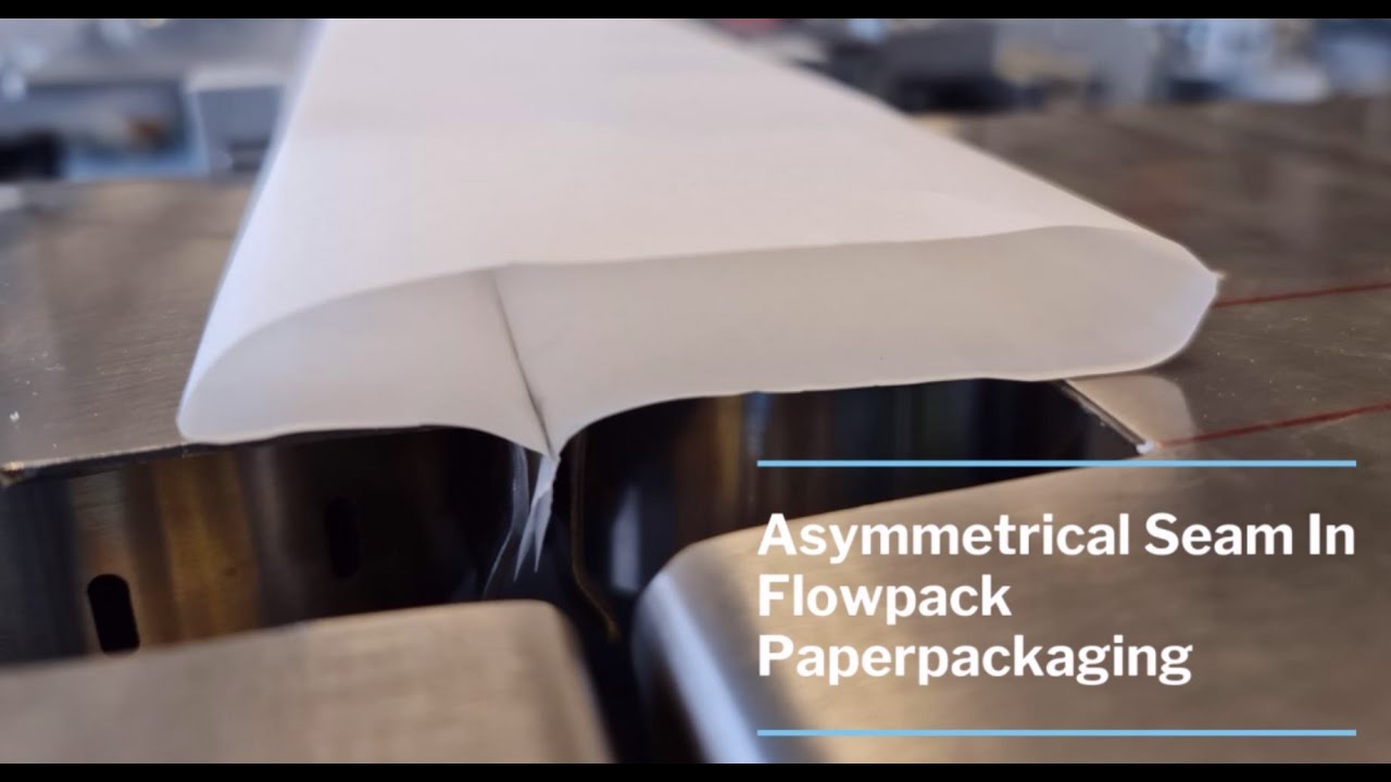 WORLD FIRST Flowpack forming shoulder for Paper with asymmetrical seam | FormerFab ® GmbH - english
