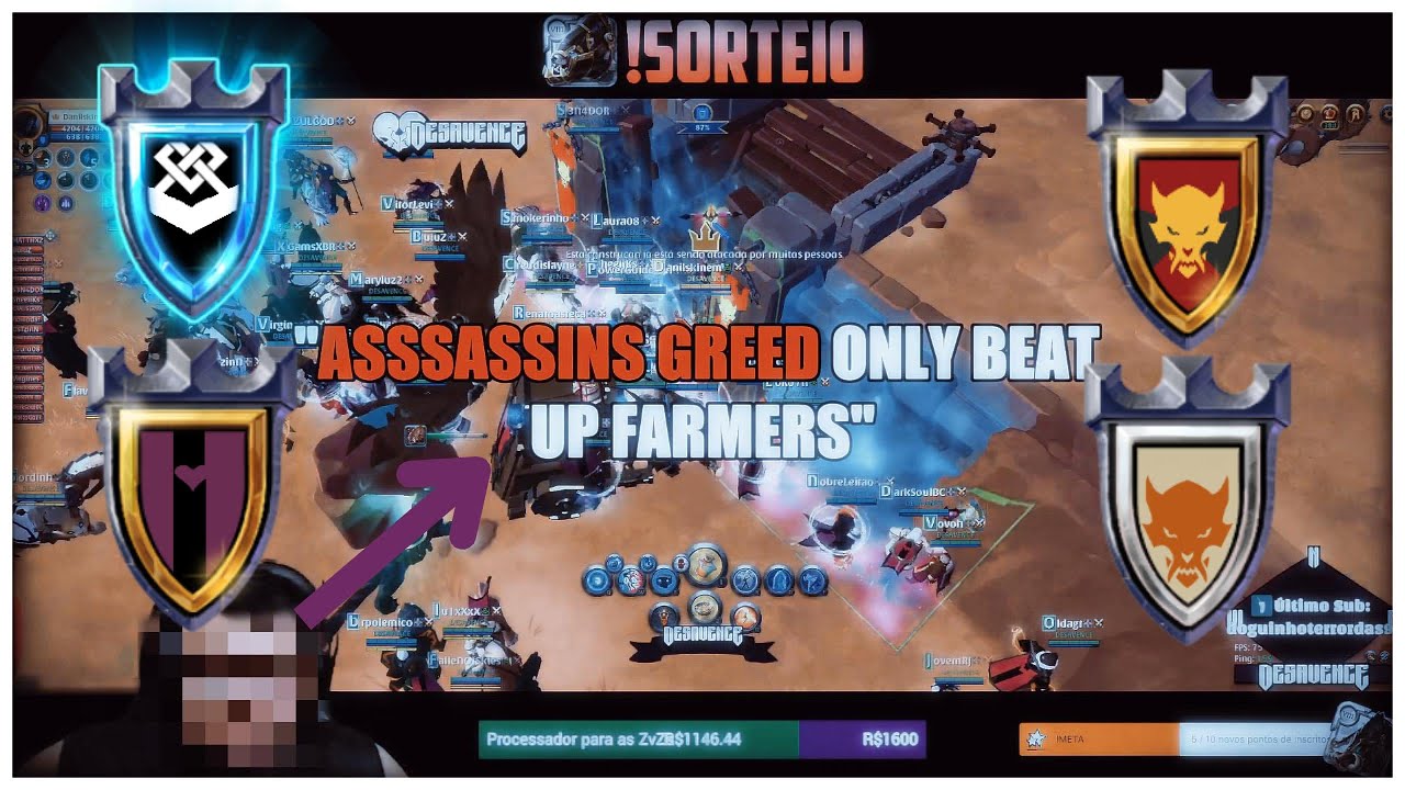 😳Desavence x Outlimits vs Assassins Greed x Demon Fangs | ZVZ - WEST Albion Online