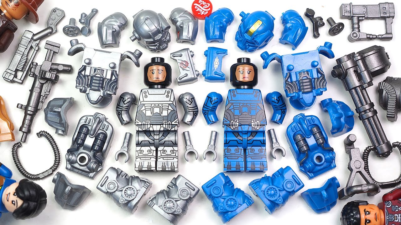 LEGO Fallout | T-60 power armor | Lucy Maclean | Cooper Howard | Maximus Unofficial Lego Minifigures