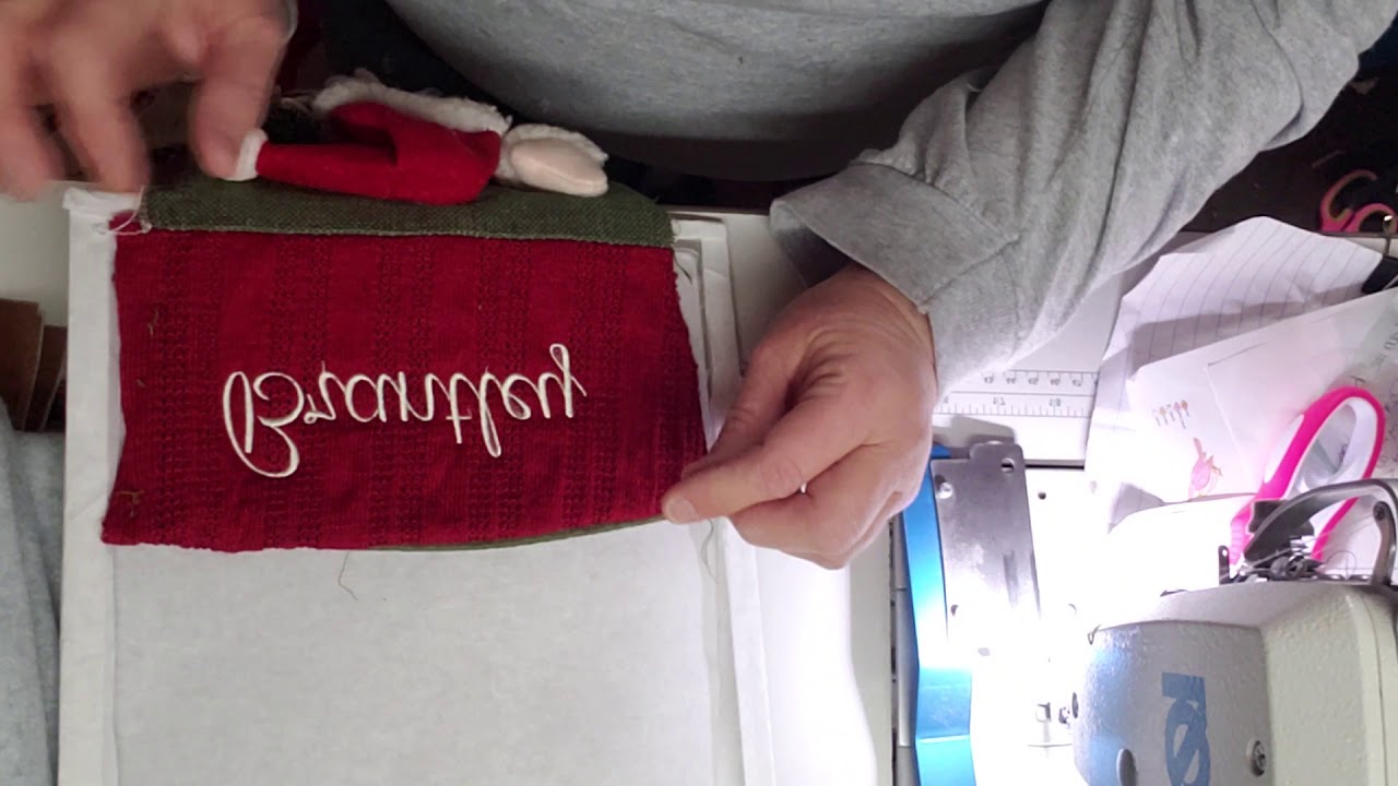 How to Embroidery a Ready-Made Stocking