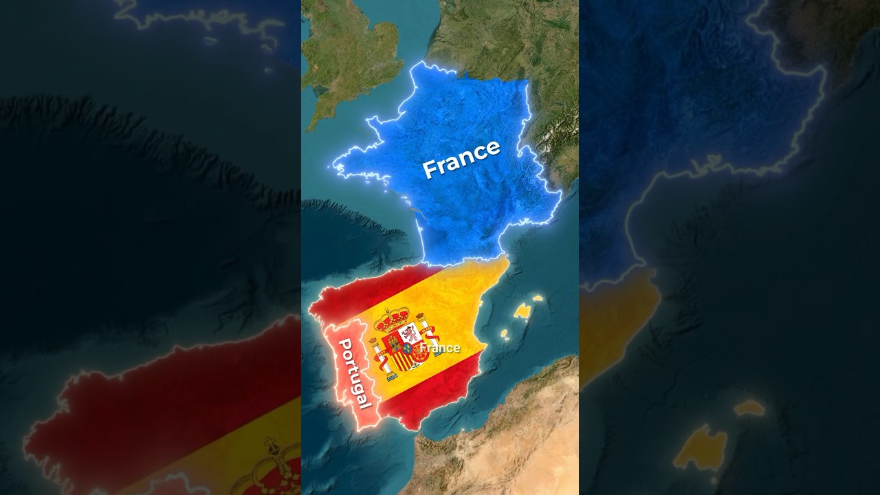Каковы границы Испании? 🇪🇸