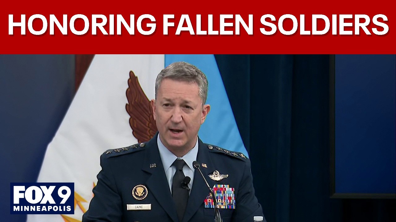 Gen. Caine names fallen service members during Iran briefing