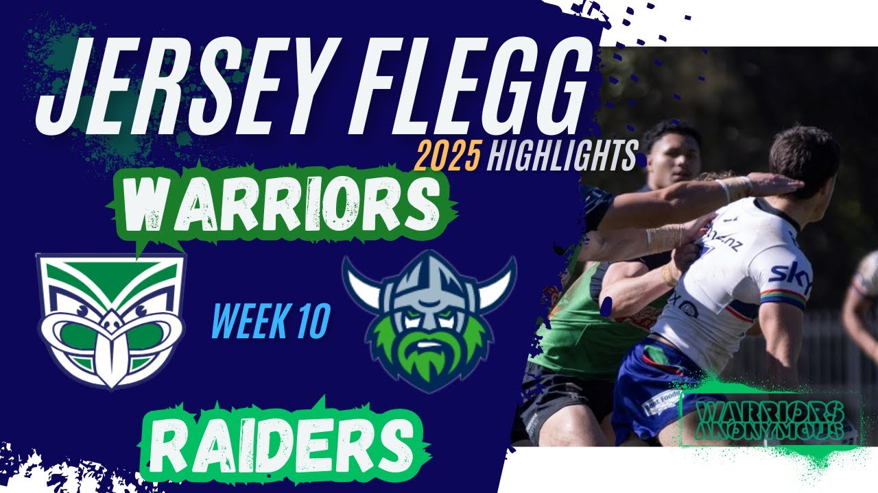Warriors v Raiders | Jersey Flegg 2025 | Rd 10 HIGHLIGHTS